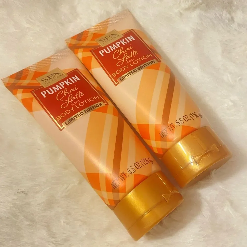 🛍️ Spa Luxury Pumpkin Chai Latte Scent Body Lotion Limited Edition 5.5oz-💥